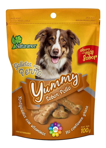 Galletas Para Perro Yummy 100 Grs Sabor Pollo
