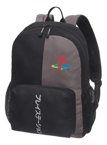 Mochila Escolar Pacific Playstation Gray 42x30x11cm