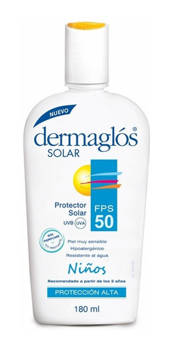 Dermaglos Solar 50 Niños Emulsión X 180 Gr