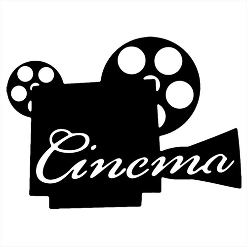 Adesivo De Parede 83x115cm - Cinema Câmera Vídeo Filme Cinem