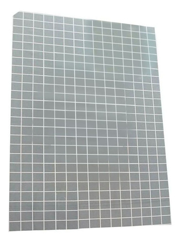 Mantel A Cuadros Impermeable - 53x70 , Color Gris