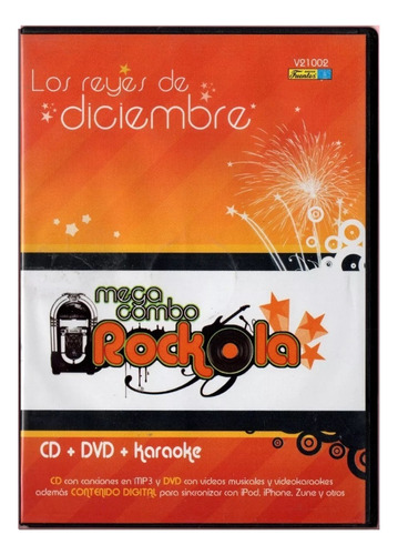 Cd+dvd+karaoke Mega Combo Rockola/tropical -musica Diciembre