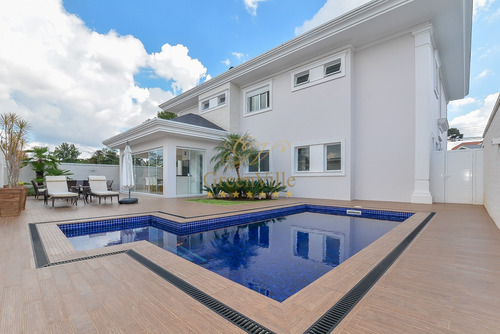 Imagem 2 de 30 de Casa De Luxo Com Piscina, 4 Suítes, 10 Vagas De Garagem Com 654m² De Área Útil À Venda Por R$ 4.900.000,00, Jardim Social, Curitiba, Pr - Pr - So0084_green