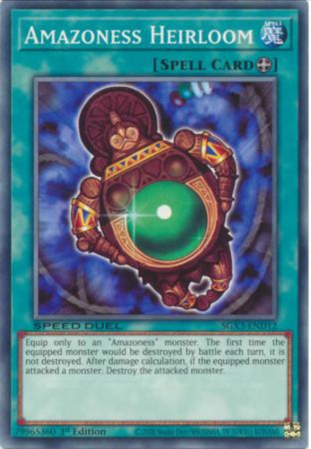 Tarjeta Yugioh Amazoness Heirloom Sgx3-end12 Common