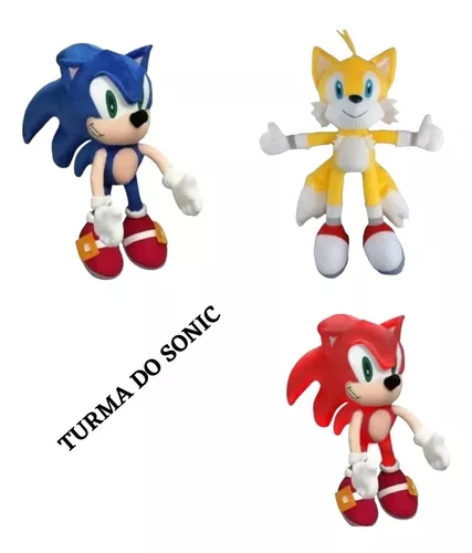 Boneco Pelucia Sonic Tails 50cm Novo Unissex Antialergico