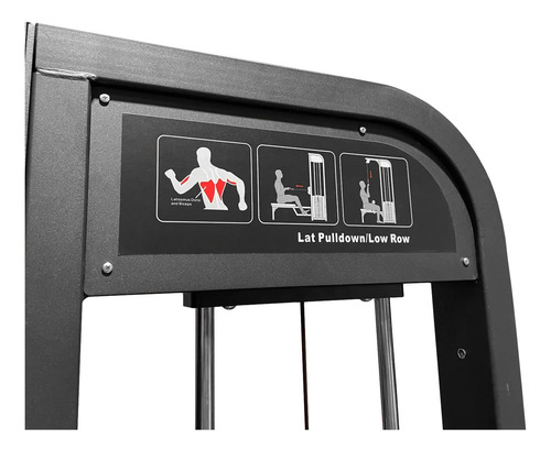 Serie Stz G50 - 5057 Polea Alta Baja Dual Remo Lat Pulldown