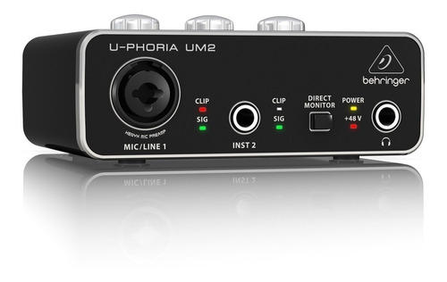 Interfaz Audio U-phoria Behringer Um2 + Garantía