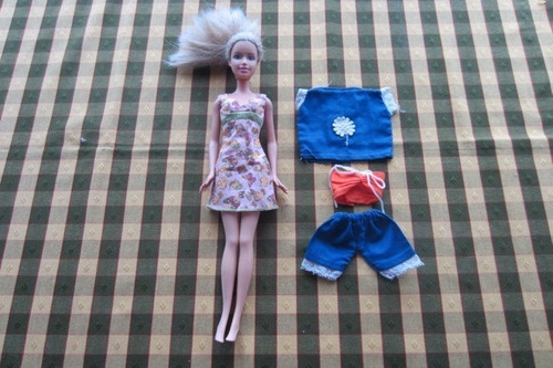 Barbie Con Vestido, Original Mattel, 1990!!, Excelente Estad