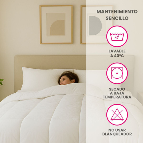 Acolchado Calidad Superior 2 Plazas Y Media 600 Hilos Blanco Blanco Lisa