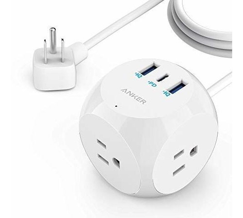 Extensión De Energía Anker Con Usb C Cubo De 3 Usb C