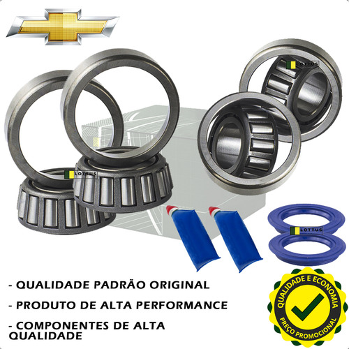Par Rolamento Roda Traseiro Gm Agile Corsa Celta Prisma