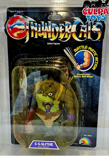 --- Culpatoys Reptilio Carded Vintage 1985 Los Thundercats -