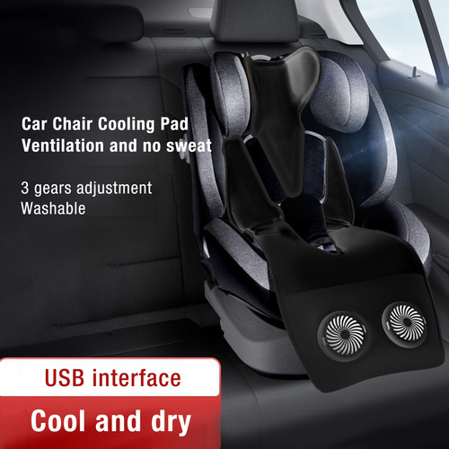 Cojín Negro De Refrigeración Para Asiento De Coche, Universa
