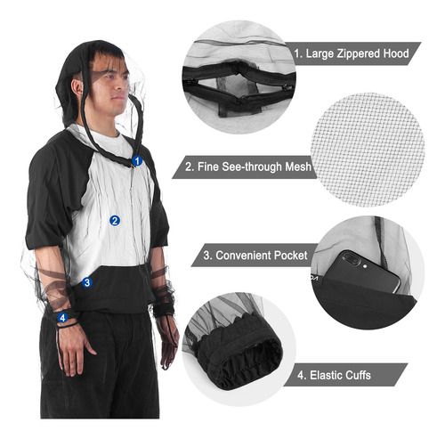 Camisa Repelente De Mosquitos Y Chaqueta Transpirable Para I