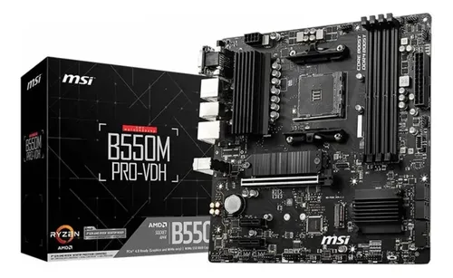 Placa Mae MSI B550M PRO-Vdh, DDR4, Socket AM4, M-ATX🔥
