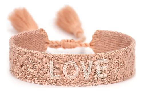 Pulsera De Pareja Tejida De La Amistad, Brazalete De Algodón