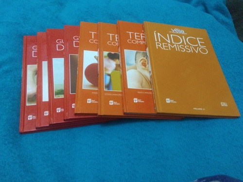 Guia Veja De Medicina E Saúde, Abril Coleções 8 Volumes (Usado)