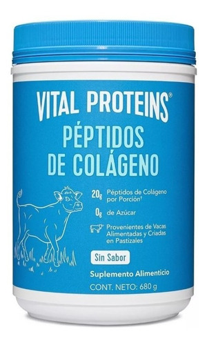 Vital Proteins Colageno Peptidos 680gr En Polvo Cuidado Piel Sabor N/a