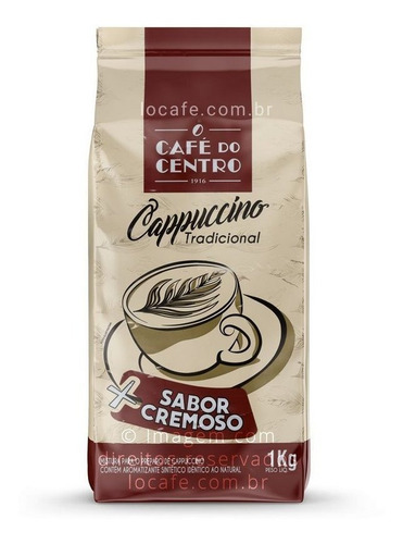 Cappuccino Solúvel Tradicional Café Do Centro 3kg (3x1kg)