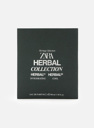 Perfume Zara Herbal Collection 01 + 02 Set 2 X 100ml Hombre