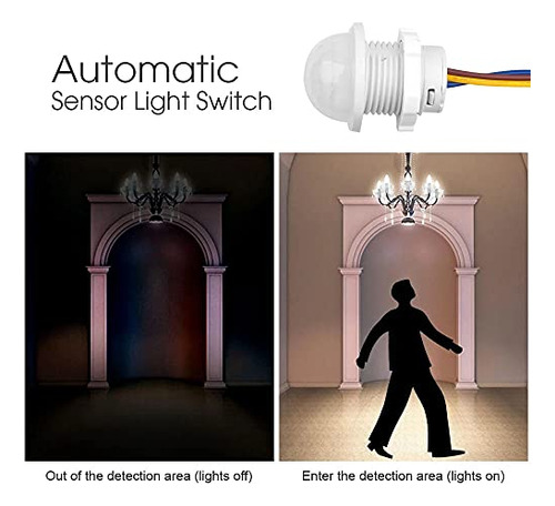 Interruptor De Luz Caliente Kkhouse, Detector Con Sensor Pir