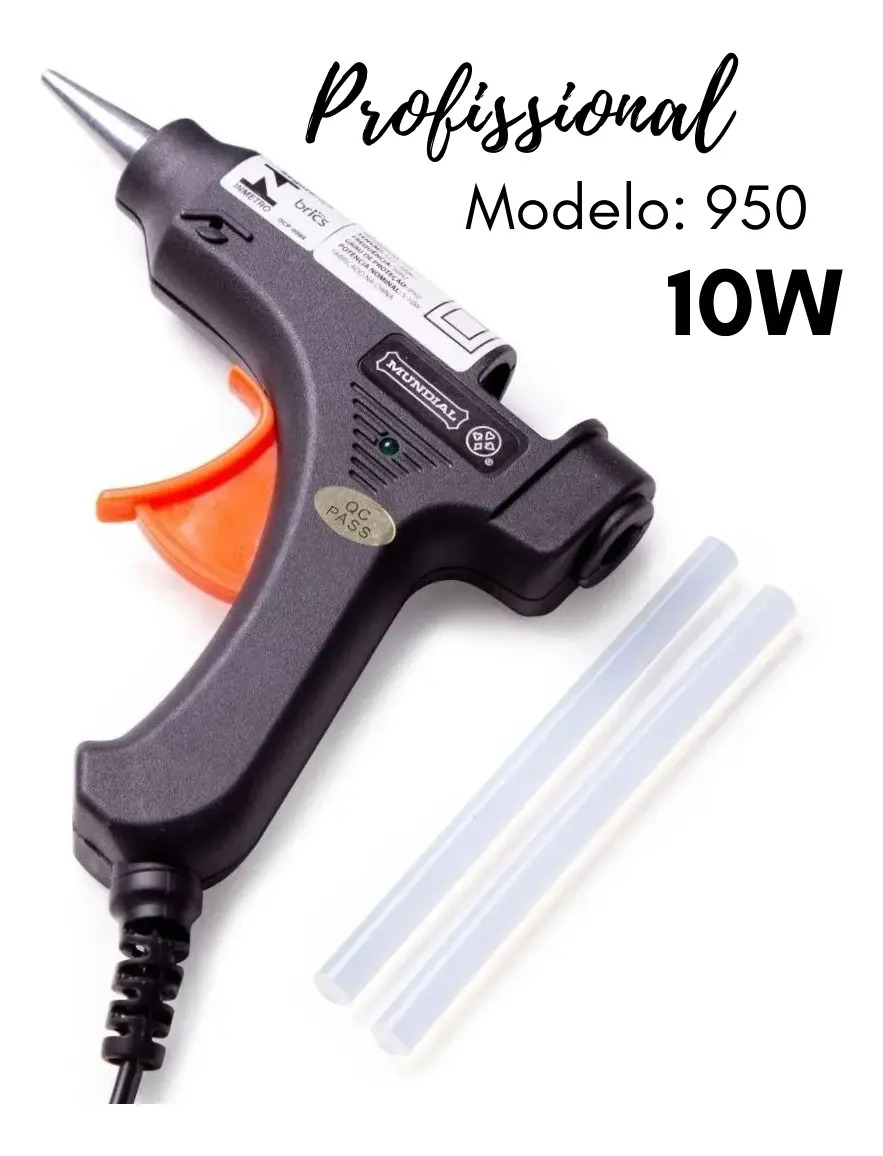 Pistola Cola Quente 2 Refil Professional Mundial 10w