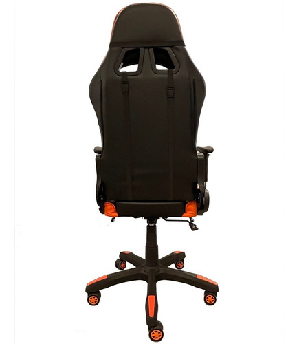 Silla Pc Gamer 06 Naranja 2 Almohadones/apoyapies 6 Cuotas