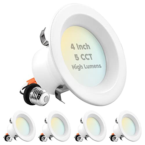 Luces Empotradas Led De 4 Pulgadas, 14w=75w, 5 Opciones...