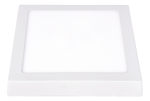 Plafon Led 6w Aplicar Cuadrado Calido Baw Color Blanco