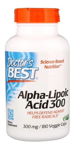 Ácido Alfa Lipóico Doctor´s Best 300 Mg 180 Veggie Caps