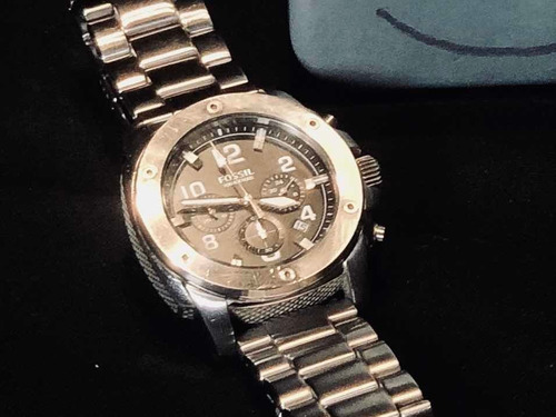 Relógio Fossil Masculino Chronograph Fs4926/1pn Otimo Estado