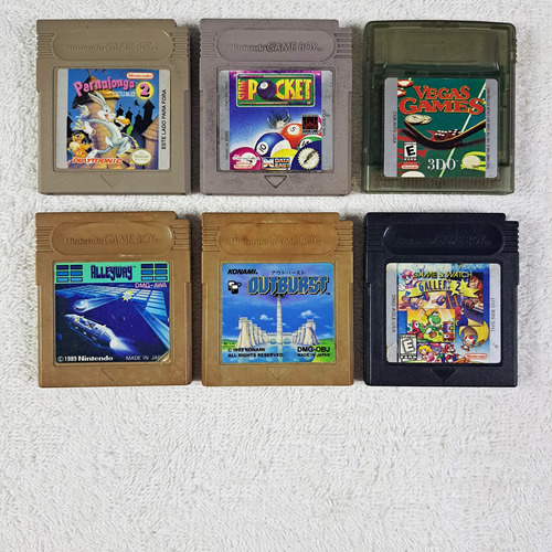 Lote Nintendo Gameboy. Pernalonga, Side Pocket, Outburst (Usado)