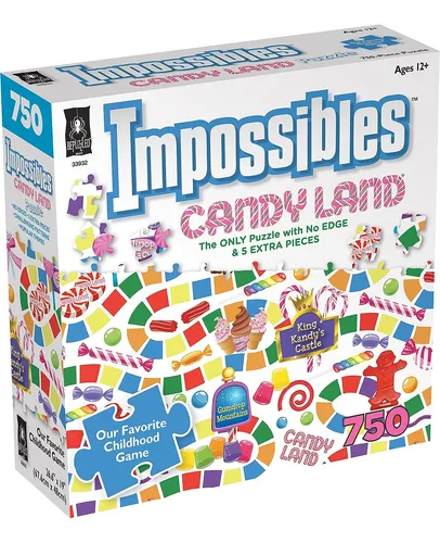 Bepuzzled | Hasbro Juego Candyland Impossibles Puzzle, Ba...