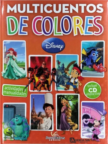 Multicuentos De Colores Disney Naranja,cuentos Y Actividades