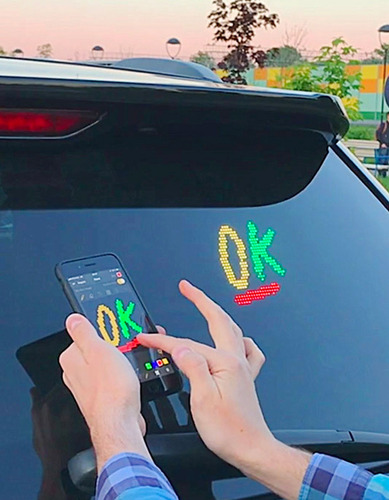 Pantalla Led Emojis Para Auto Led Screen Control Celular