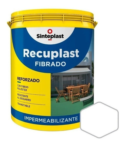 Recuplast Fibrado Techo/terraza Membrana Liquida X 20 Lts