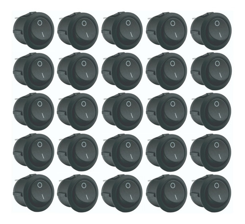 Imagem 1 de 1 de 25 Chaves Botão Tic Tac Redonda 2 Polos Tech One