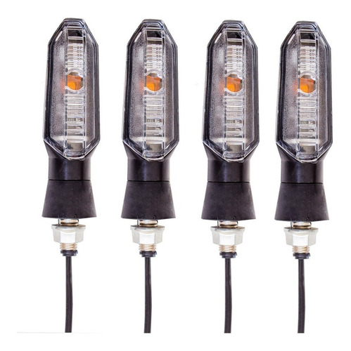 Imagem 2 de 8 de Kit 4 Pisca Led Seta Cb Twister 250 Cb300 Universal + Rele