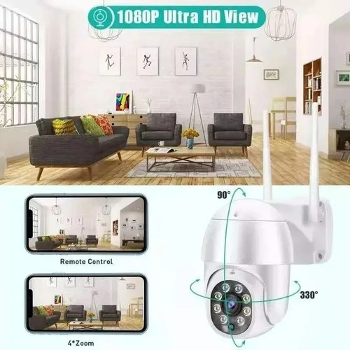Imagen 3 de 7 de Cámara Ip Con Movimiento Infrarrojo Impermeable Wifi Full Hd
