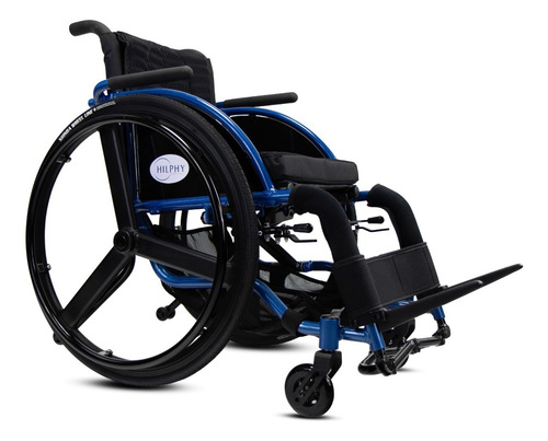 Hilphy Silla De Ruedas Activa Aluminio Deportiva Plegable Compacta Negra