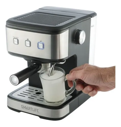 Cafetera Espresso Smartlife Sl-ec8501 Espumador Cápsulas Gris