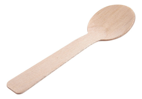 Q Cuchara De Madera Desechable Pequeña Para Helado Wood Wes