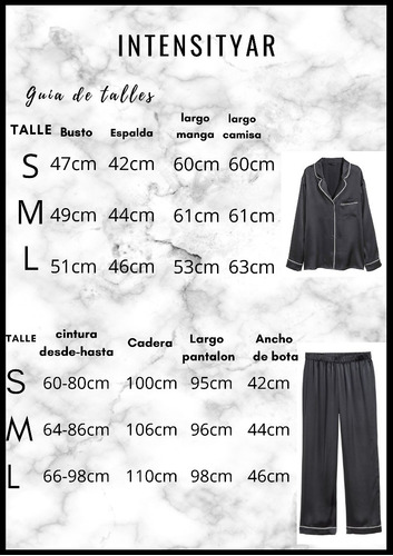 Pijama Mujer Seda Saten Camisa Pantalon Suave Elegante Moda