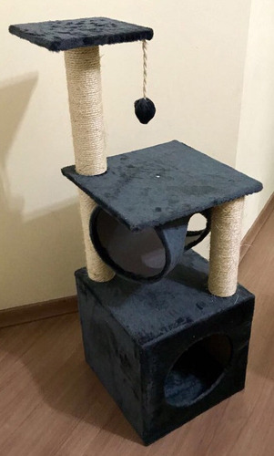 Arranhador Gato Elegance Caixa Toca Cor Preto