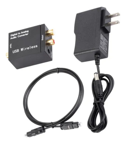 Convertidor Audio Óptico Digital A Analogico Rca + Cable