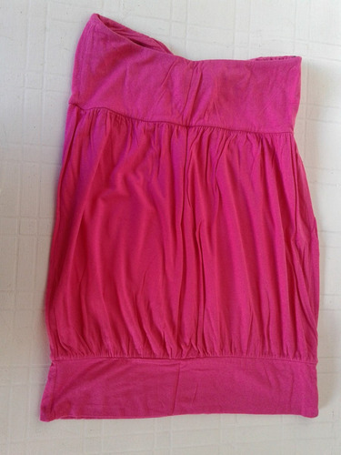 Top Strapless Ona Saez Fuxia Talle L Impecable!