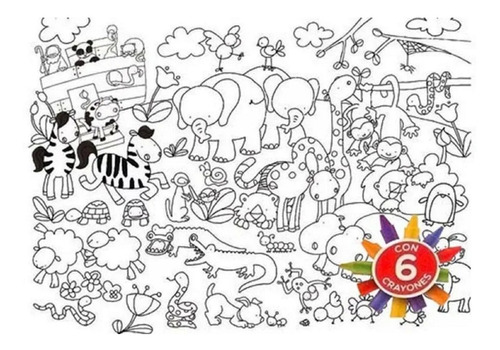 Imagen 3 de 5 de Puzzle Rompecabezas Infantil Arca De Noe 28 Piezas Playking