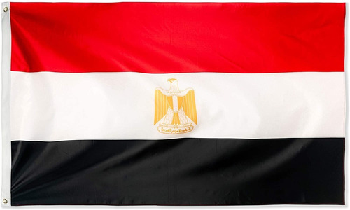 Bandera De Egipto 90 Cm X 60 Cm