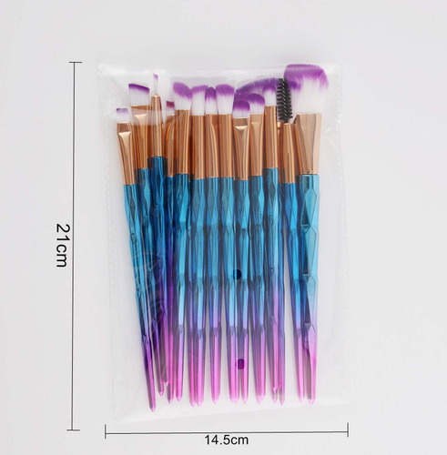 Juego De Brochas De Maquillaje, 20 Unidades, Color Champán,