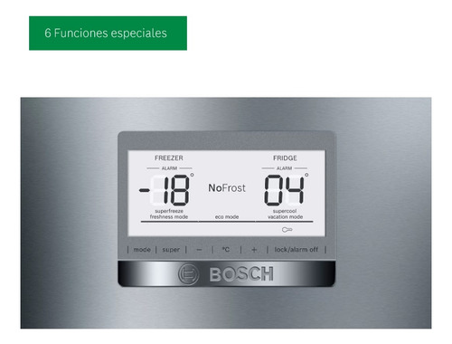 Refrigeradora Bosch Kgn76ai40b Bottom Freezer 521 L No Frost